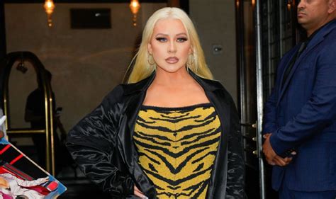 christina aguilera leaked|Christina Aguilera barely recognisable in cheeky topless。